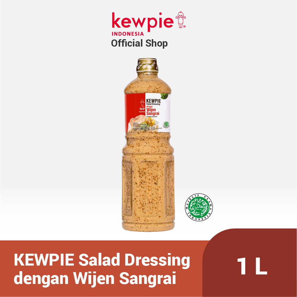 Jual KEWPIE Salad Dressing Saus Siram Dengan Wijen Sangrai 1 L Shopee