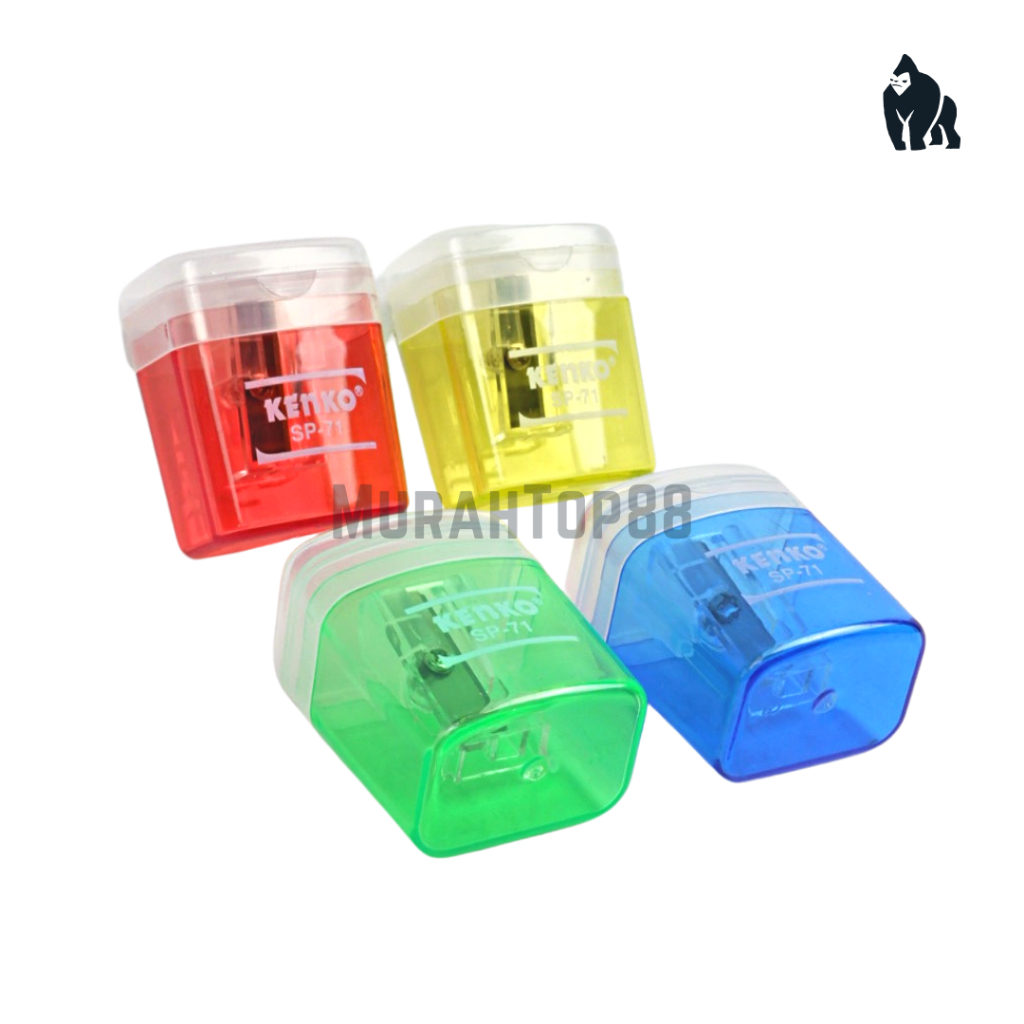 Jual Serutan Tabung Kenko SP-71 Besar Warna Warni / Pencil Sharpener 1 ...