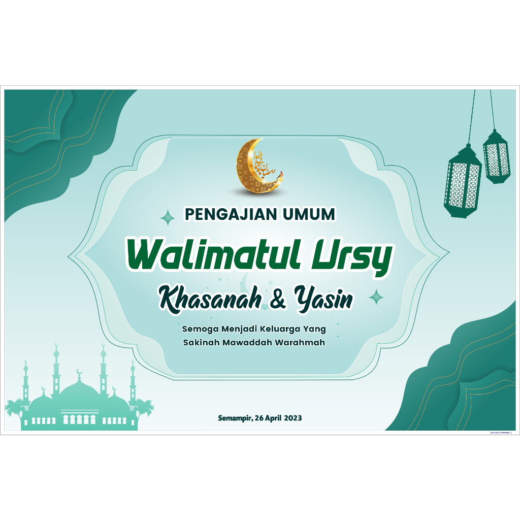 Jual Spanduk Walimatul Ursy Shopee Indonesia