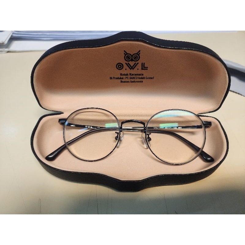 Jual Kacamata Owl Eyewear Original Hitam Bulat Kacamata Korean Style