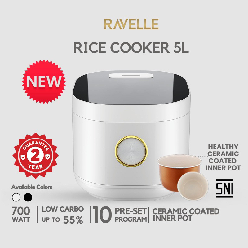 Jual Rice Cooker Ravelle Low Carbo / Multicooker 3L dan 5L / Rice