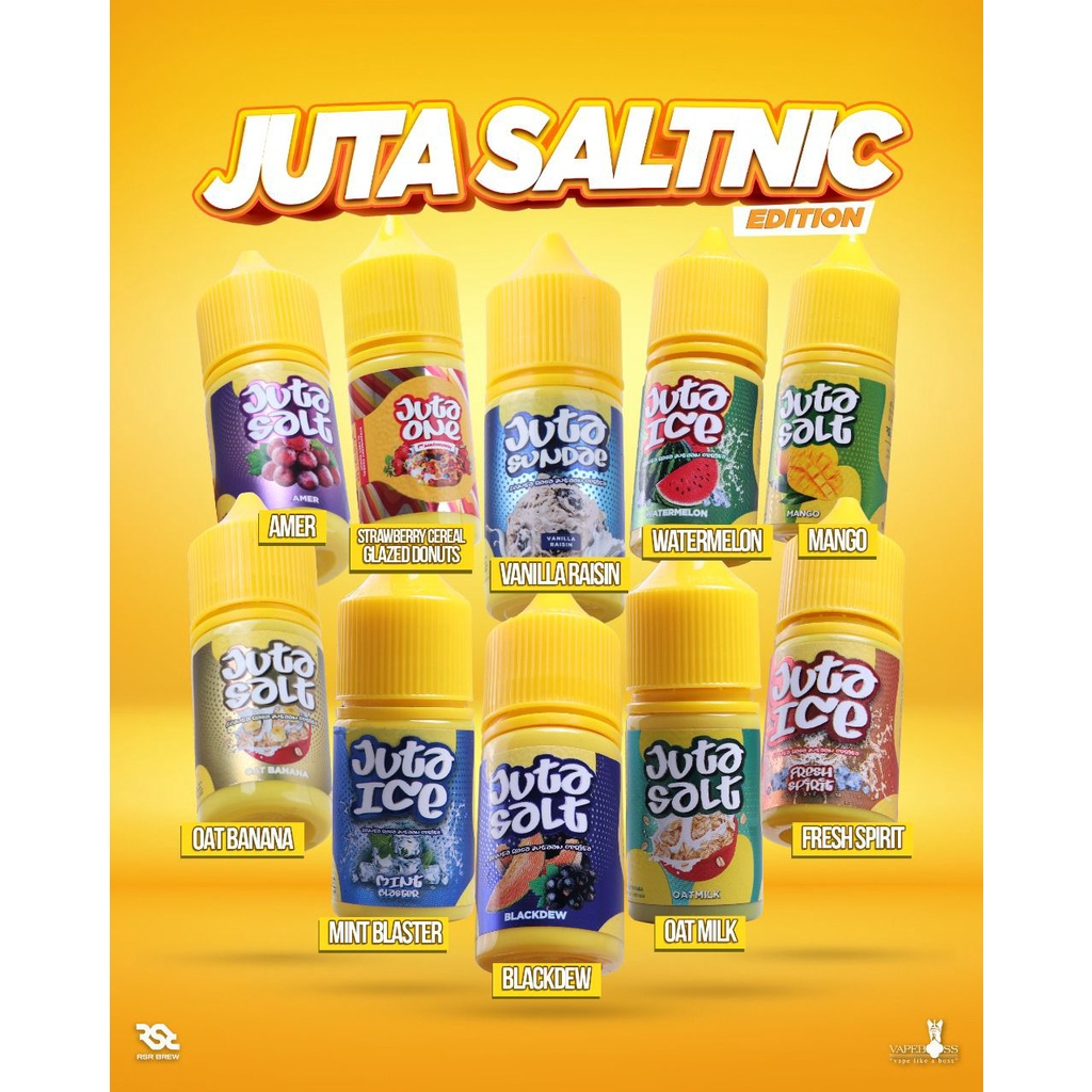 Jual [SALT] JUTA 30ML SERIES SALT AMER MANGO BLACKDEW OAT BANANA