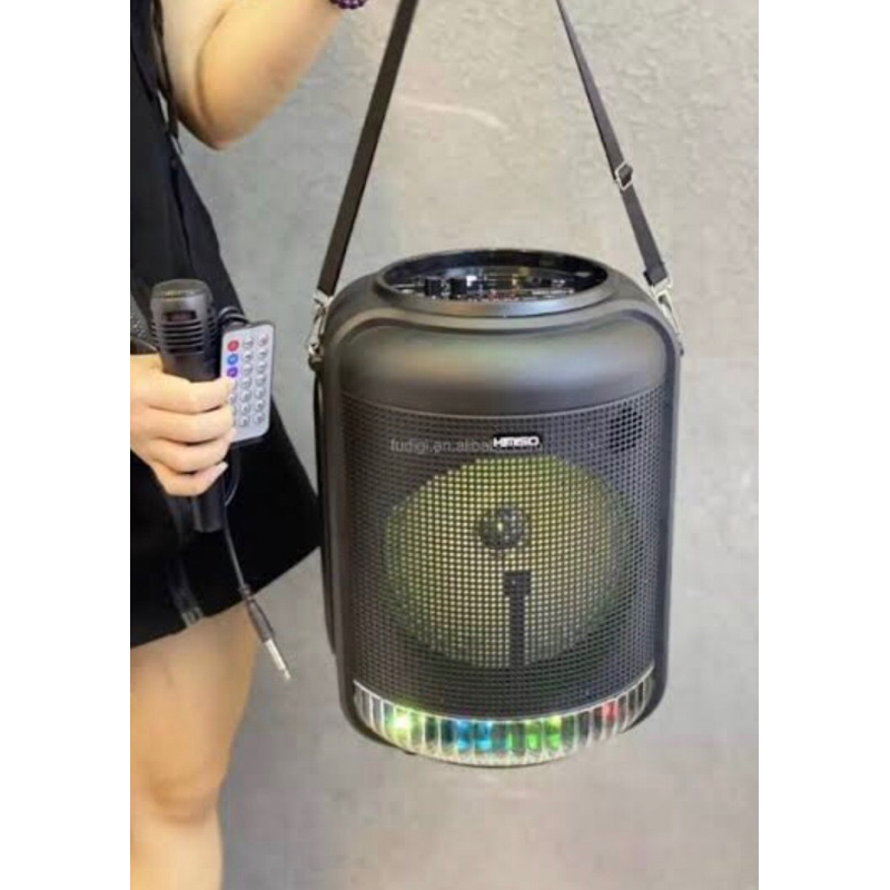 Jual Speaker spiker wireless bluetooth 8 inch QS 4001 plus mic portable ...