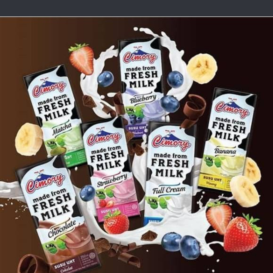 Jual Susu Cimory Uht Fresh Milk Varian Rasa Shopee Indonesia