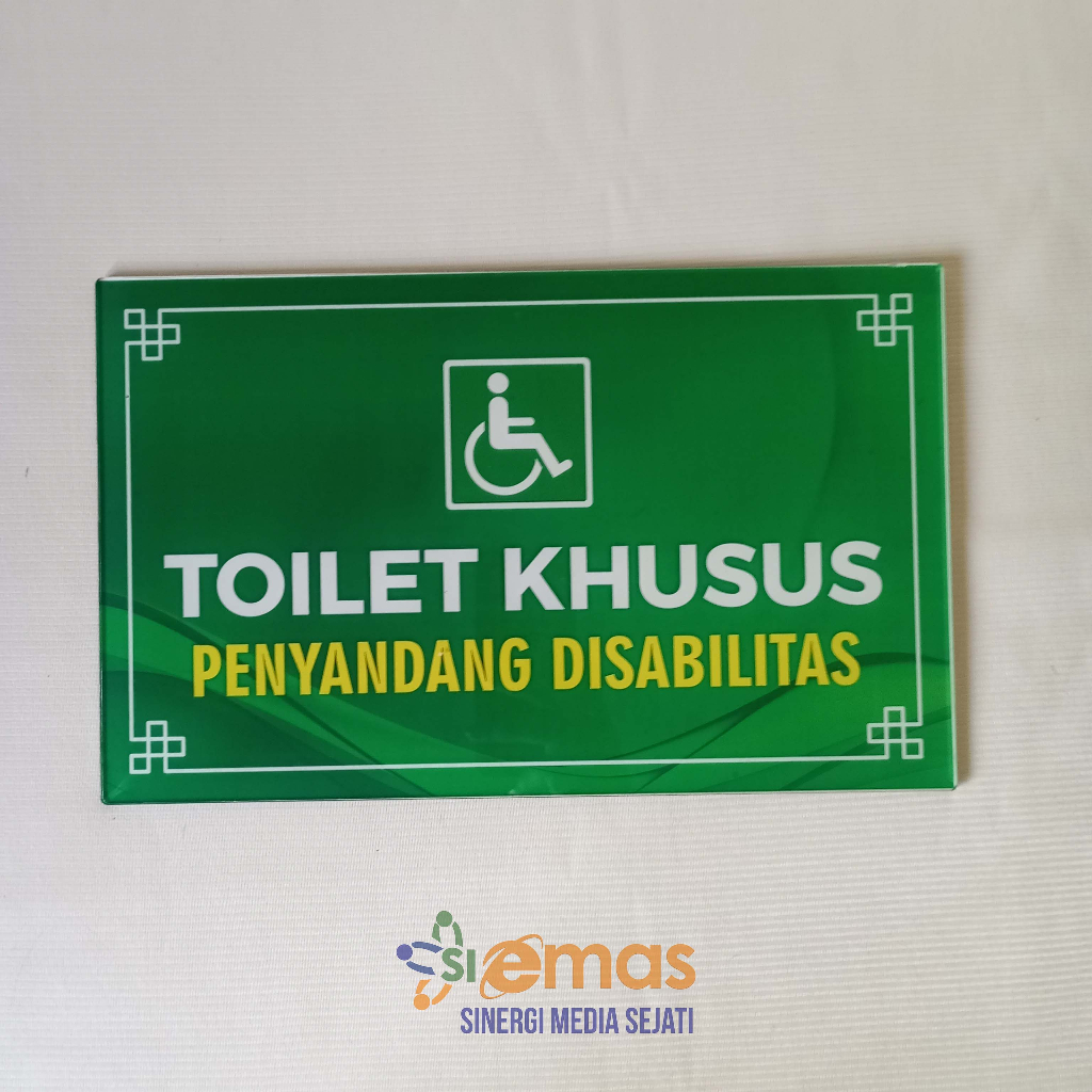 Jual Akrilik Papan Toilet Difabel | Akrilik Toilet Penyandang ...