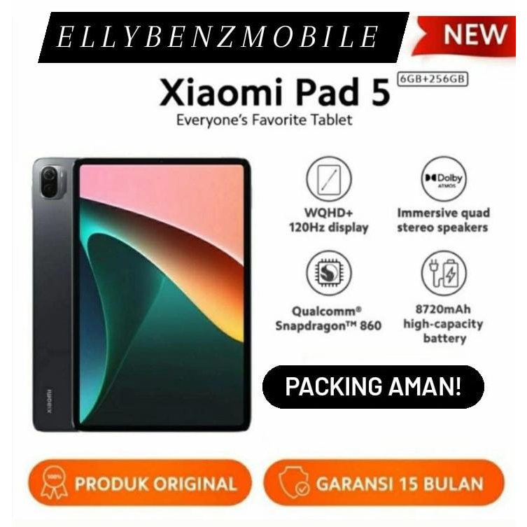 Jual XIAOMI MI PAD 5 6/256 GB 6 256 GB GARANSI RESMI XIAOMI INDONESIA ...