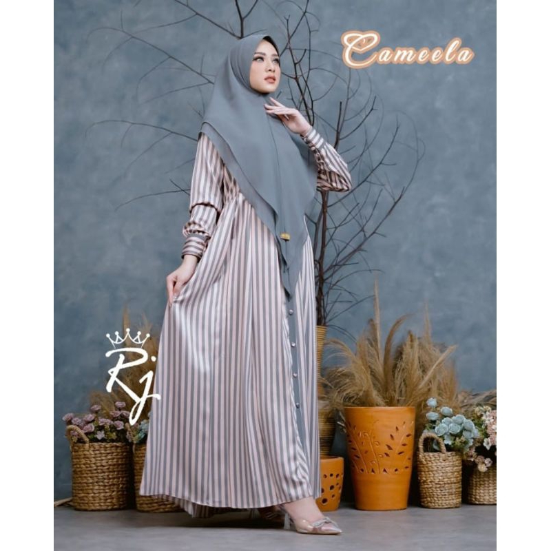 Jual Gamis Set Hijab Cameela Salur By Ristjaya Original Brand Shopee