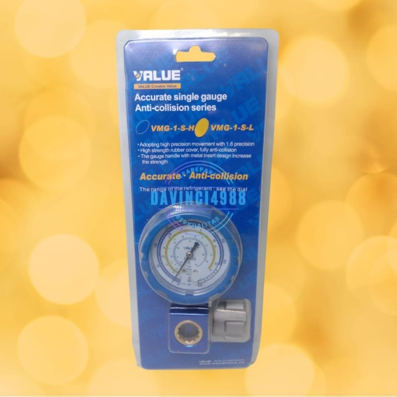 Jual MANIFOLD SINGLE GAUGE VALUE R22 LOW R22/134A/404A/407C Shopee