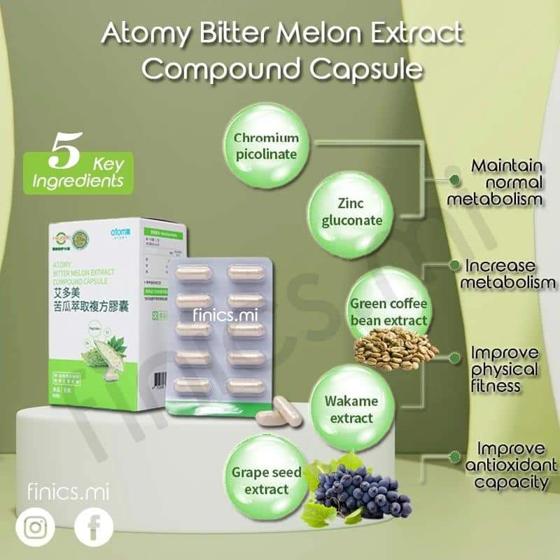 Jual [Atomy]] Bitter Melon Extract Compound Capsule (60 capsules) Shopee Indonesia