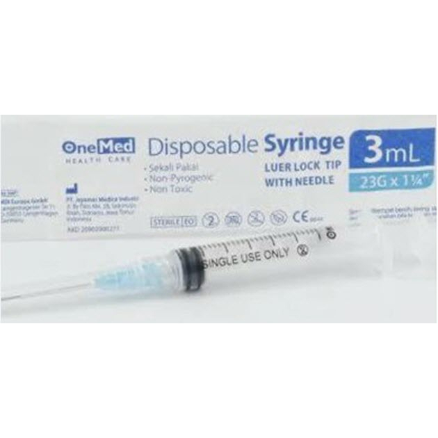 Jual Spuit Onemed 3cc Disposable Syringe Onemed 3CC | Shopee Indonesia