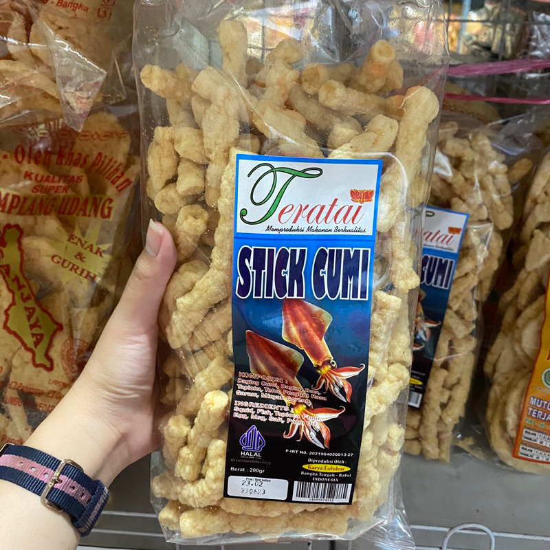 Jual Kemplang Bangka Goreng Stick Cumi Cap Teratai Snack Bangka Cemilan Bangka Makanan