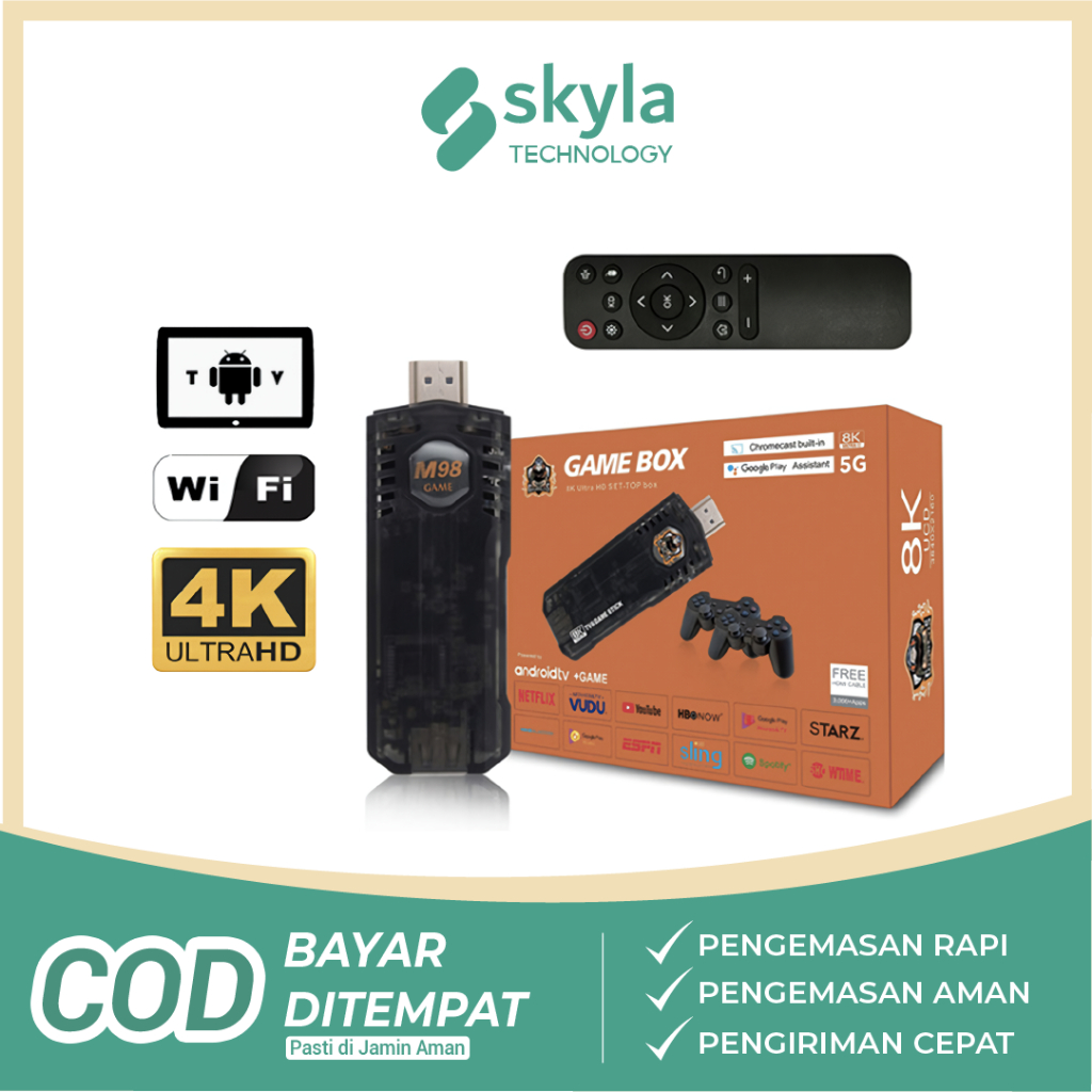 Jual GAMEBOX 8K ULTRA HD SET-TOP BOX 4 GB | Shopee Indonesia