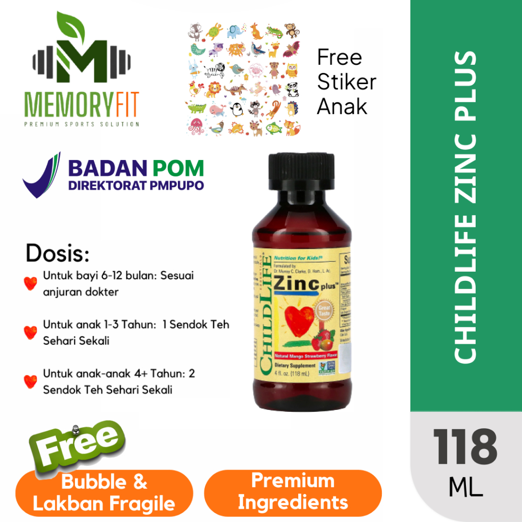 Jual CHILDLIFE Zinc plus Vitamin Anak Suplemen Child Life Multivitamin ...