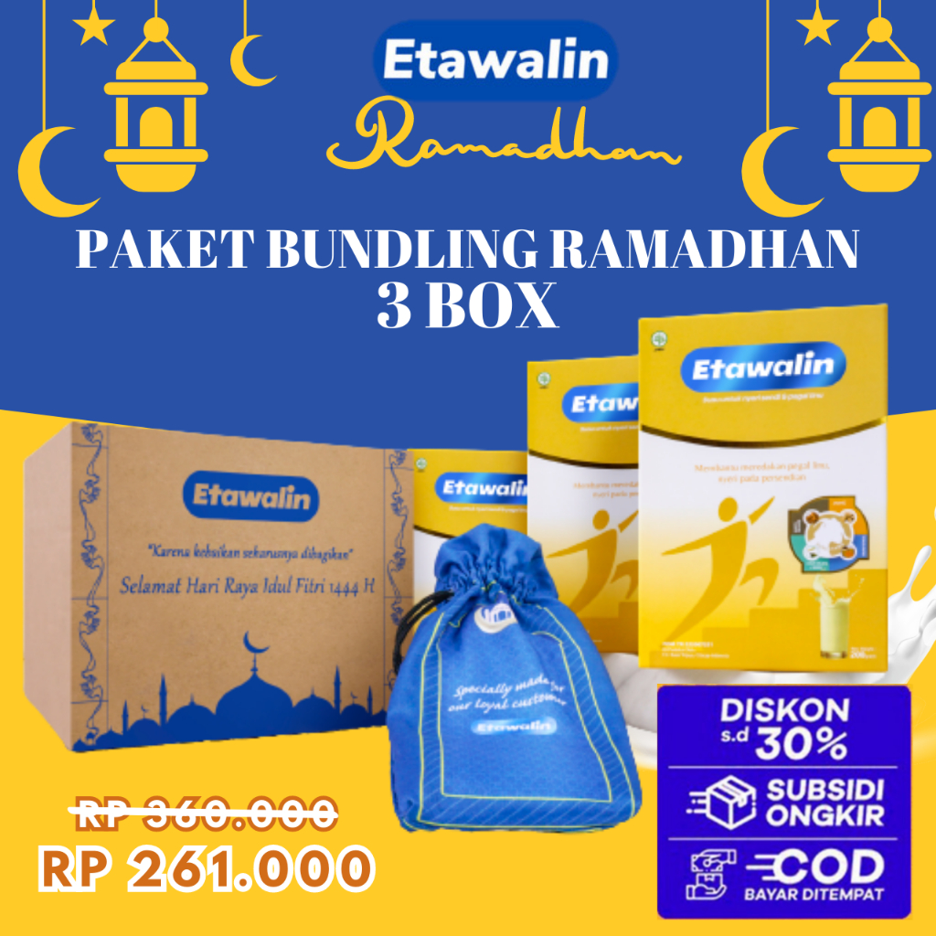 Jual Paket Bundling Ramadhan Box Susu Etawalin Original Minum Sendok Sehari Nyeri Sendi