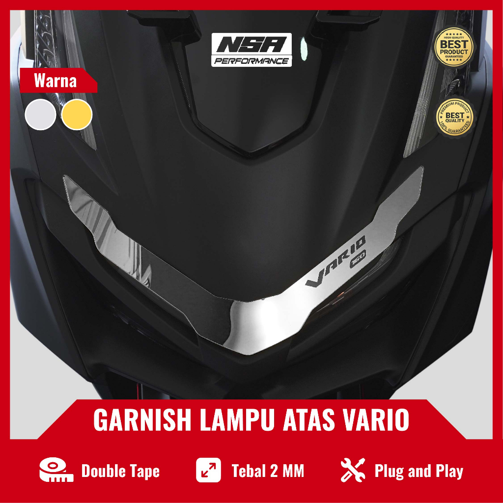 Jual Garnish Lampu VARIO 160 Headlamp VARIO 160 aksesoris variasi MOTOR VARIO160 Shopee Indonesia