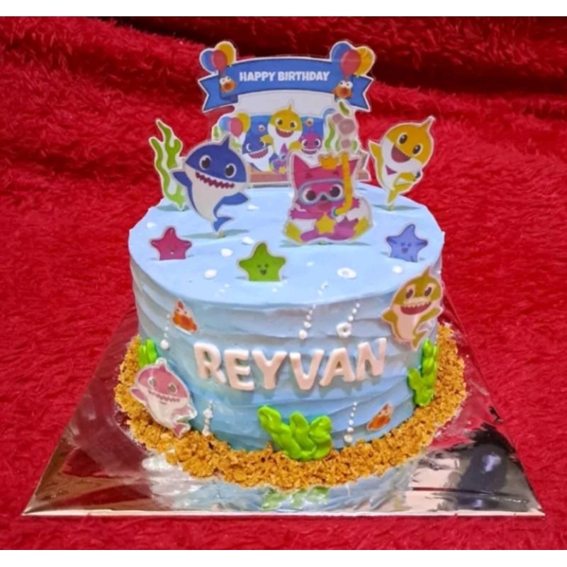 Jual Kue Ulang Tahun Karakter Anak Baby Shark | Shopee Indonesia