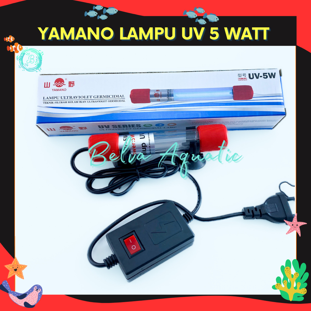 Jual Lampu Yamano Uv Watt Anti Lumut Ultraviolet Germicidal Lamp Aquarium Aquascape W Ultra