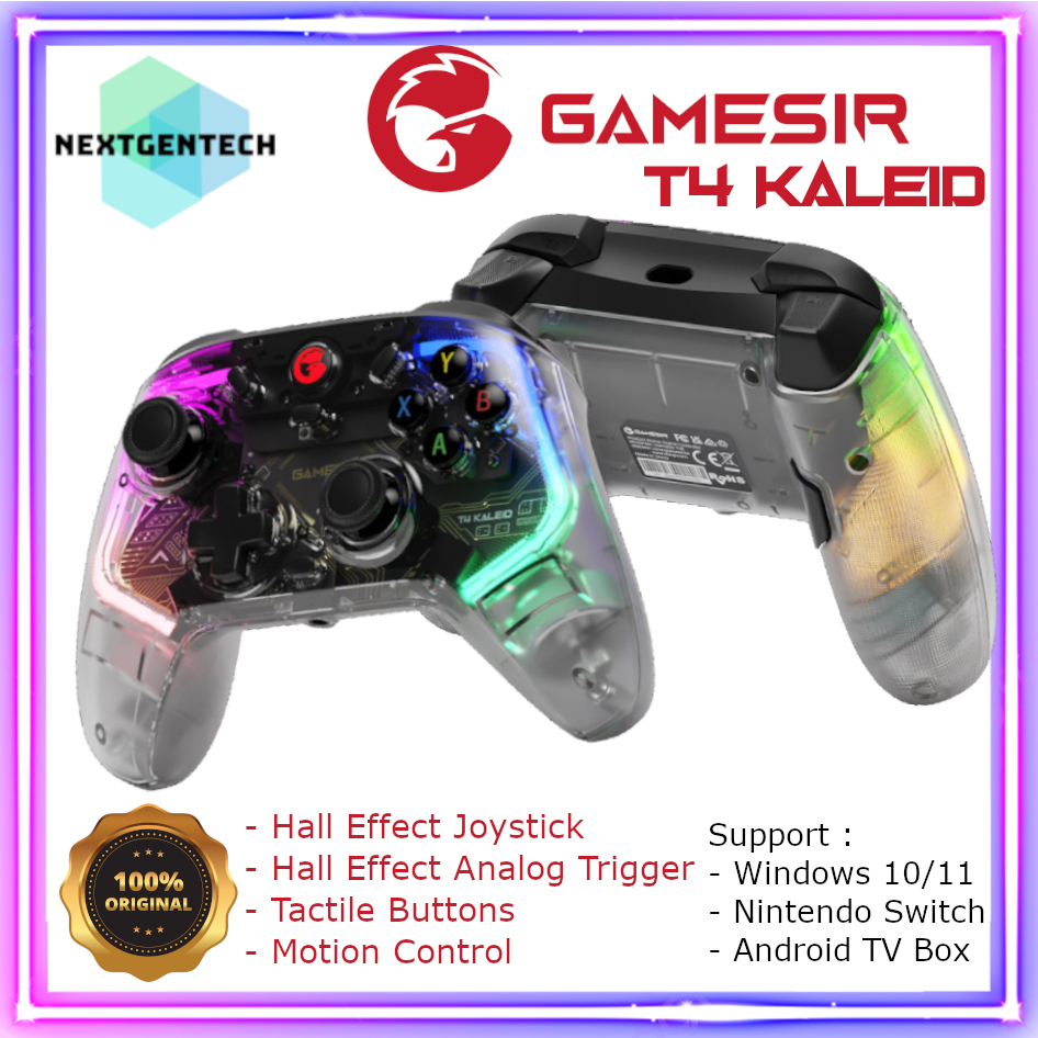 GameSir T4 Kaleid Wired Gamepad with Hall Effect for Nintendo PC