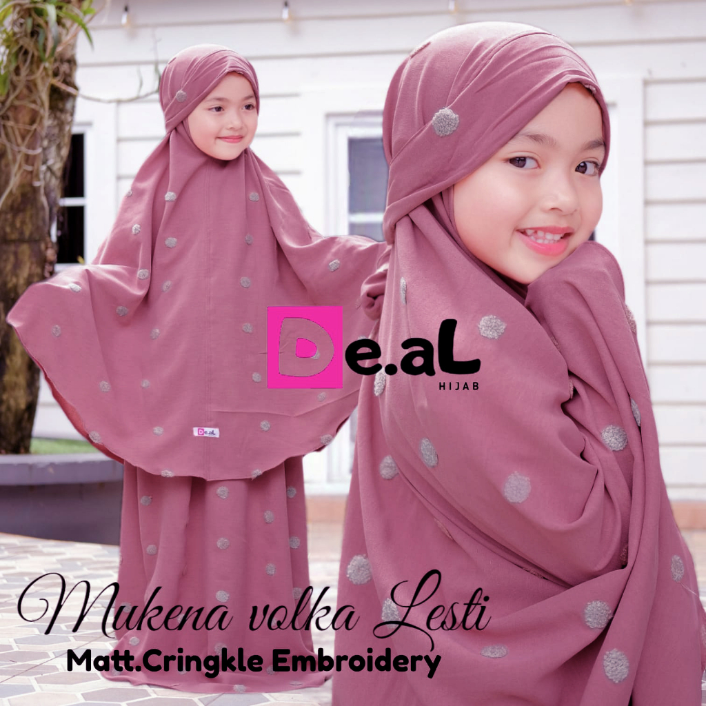 Jual MUKENA ANAK CRINKLE LESTY 2-11 TAHUN / MUKENAH LESTI DE.AL MUKENA ...