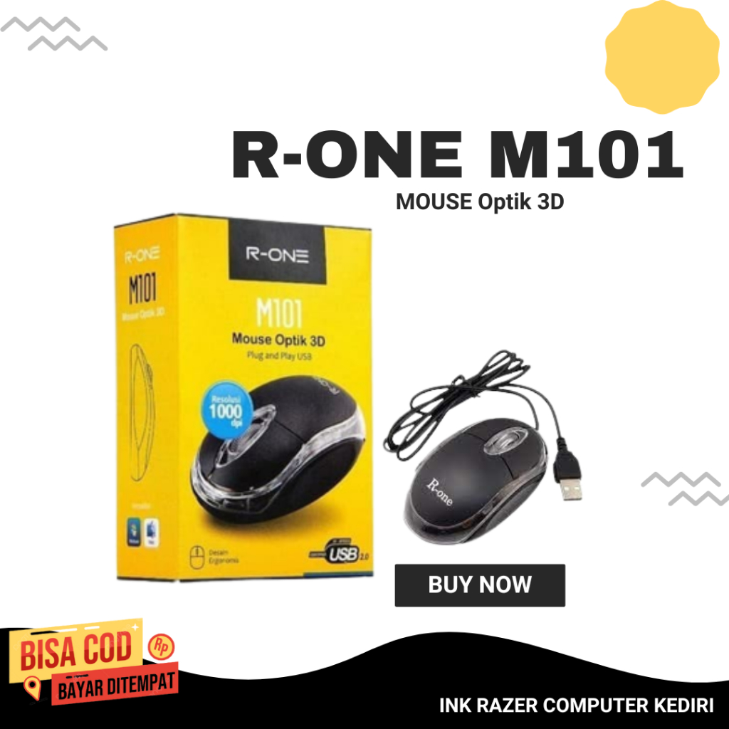 Jual R-One M101 Mouse Optik 3D | Shopee Indonesia