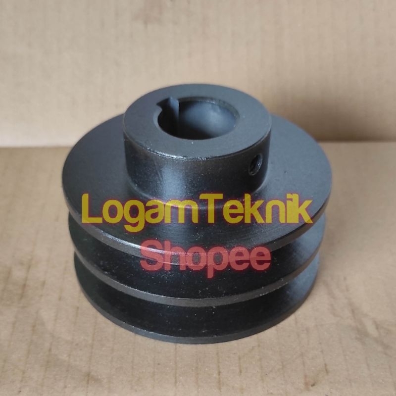 Jual Puli pulley puli A2 - 4 inch as 24 mm pully besi cor | Shopee ...