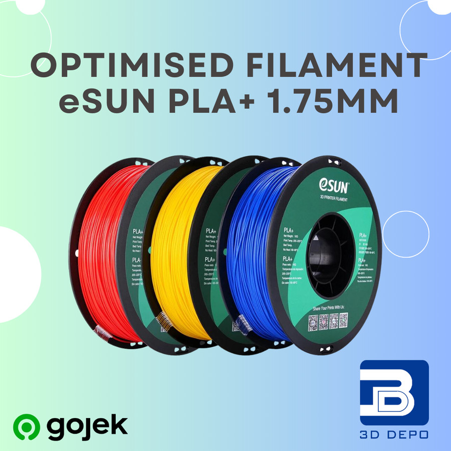 Jual ESUN 3D Filament Terbaru Optimized PLA+ Filament 1.75 Mm | Shopee ...