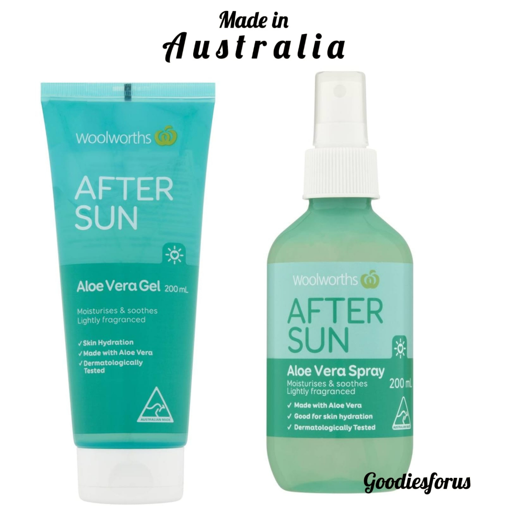 Jual Woolworths Aftersun Aloe Vera Spray 200ml/Woolworths After Sun