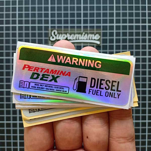 Jual Stiker Bahan Bakar Pertamax RON | Sticker UNLEADED FUEL ONLY ...