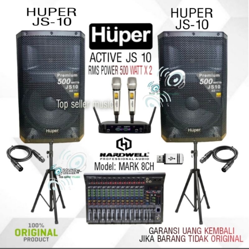 Jual PAKET SOUND SYSTEM SPEAKER HUPER JS10 