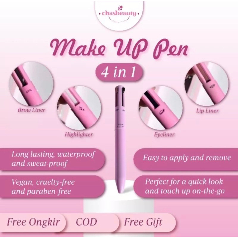 Jual JSKIN OFFICIAL TOUCH UP PEN MAKEUP 4IN1 Eyeliner, Brow Liner
