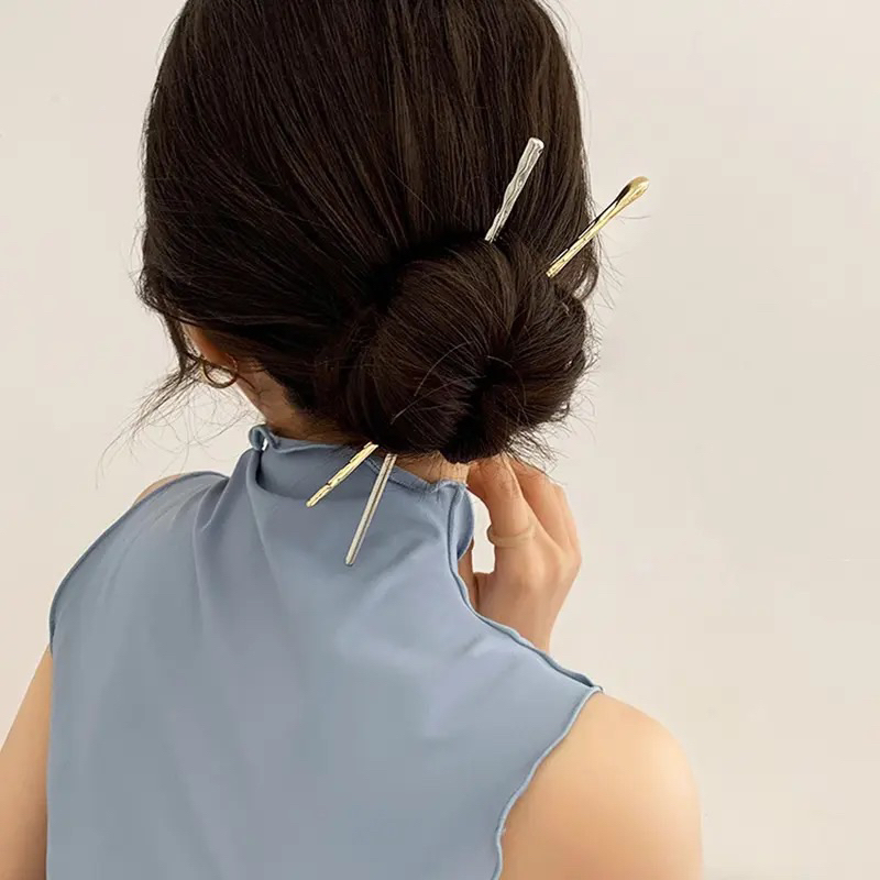 Jual Ark.co - SABINE Hair Stick | ( metal silver ; gold ; marble ...