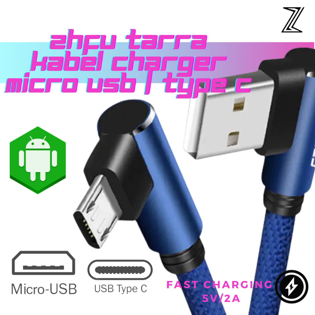 Jual Kabel Charger Gamer Zhfu Tarra Kabel Data Mobile Tipe Micro Usb