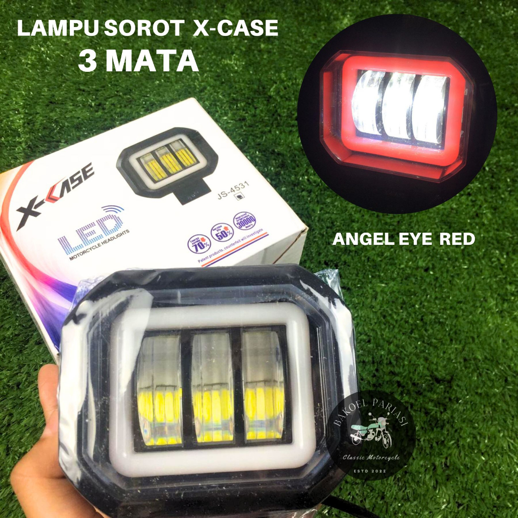 Jual Lampu Tembak Lampu Sorot Daymaker Mata Angel Kotak X Case Universal Semua Jenis Motor