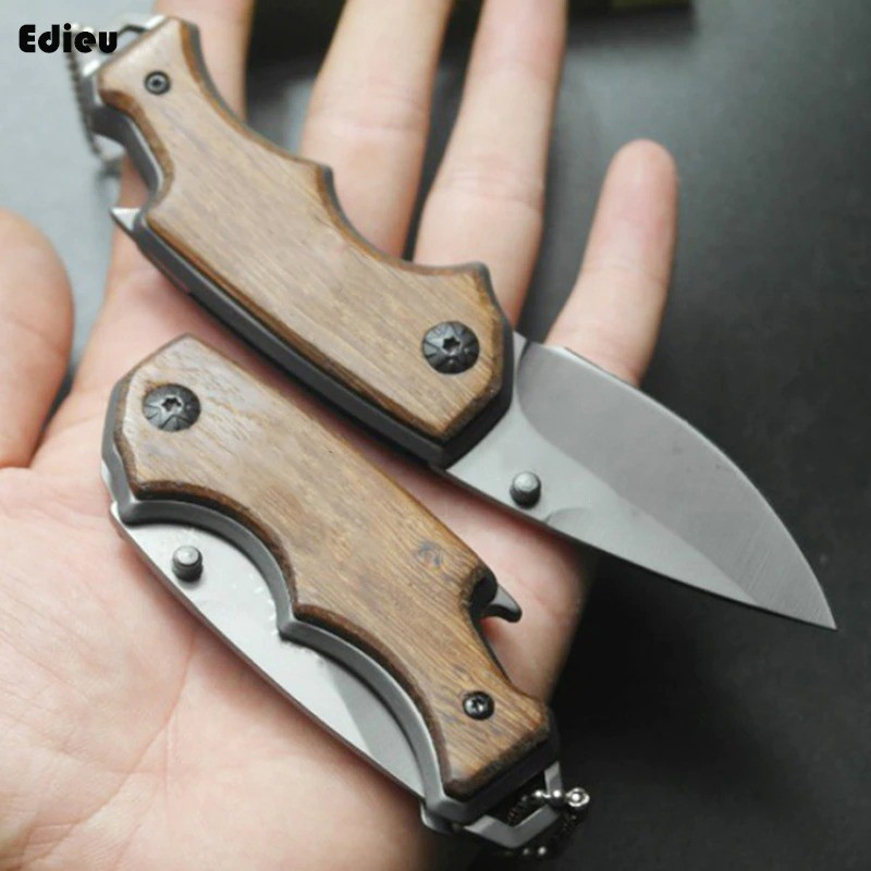 Jual PISAU LIPAT SURVIVAL BUCK WOODEN EDIEU | Shopee Indonesia