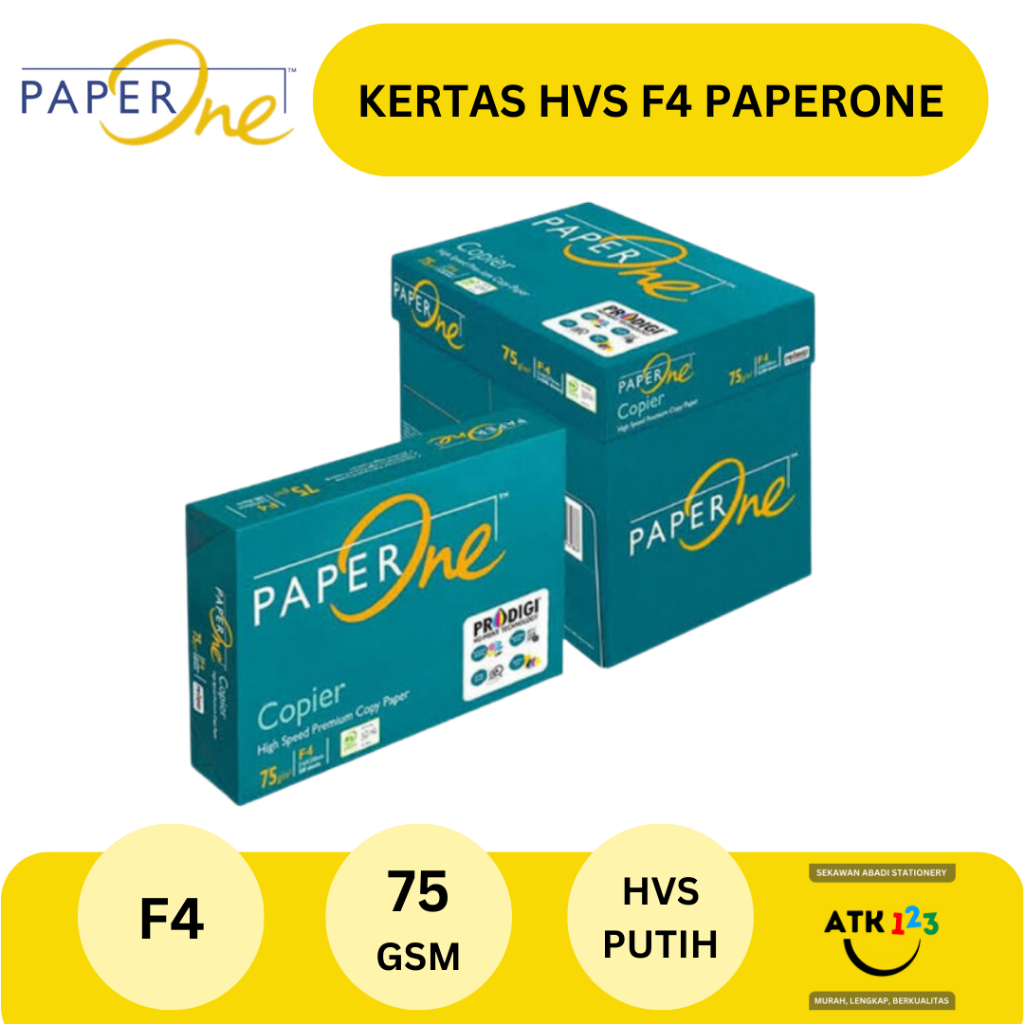 Jual Kertas HVS F4 75 Gsm Merk Paper One | Shopee Indonesia