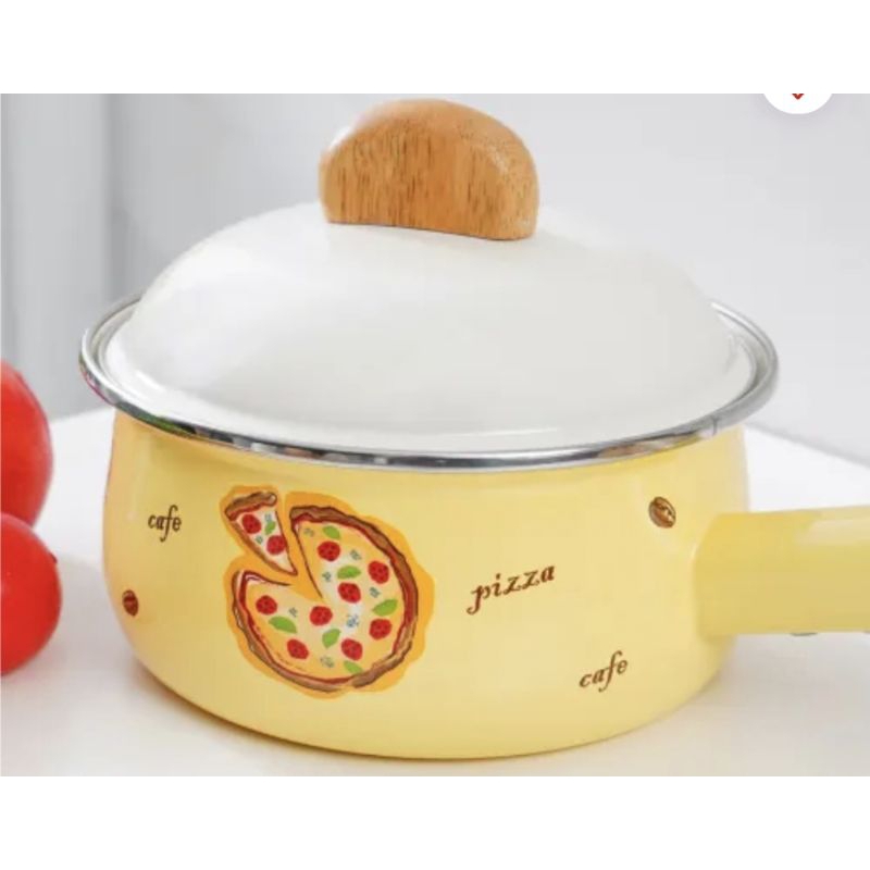 Jual KRIS Panci Saucepan/Panci Enamel/Panci Belly Leafy 16cm - Kuning ...
