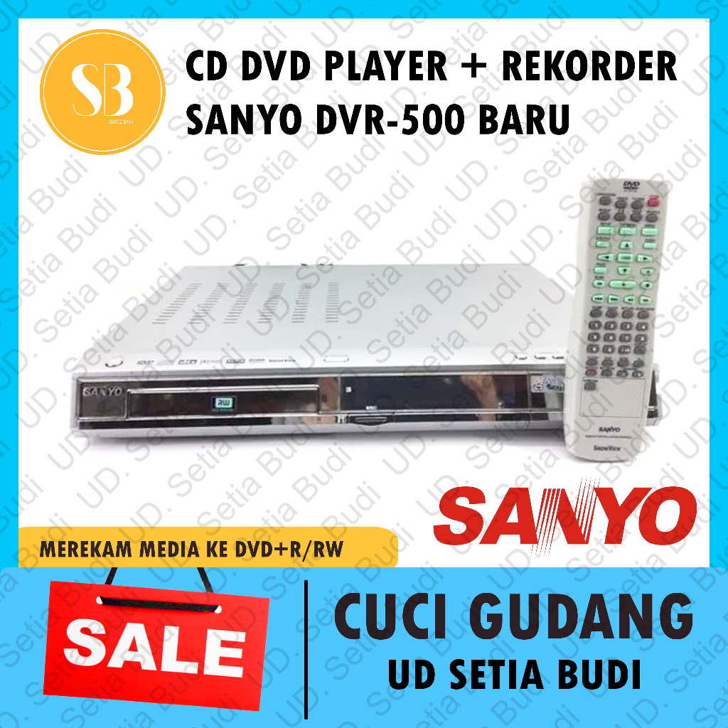 Jual CD DVD Player & Recorder Sanyo DVR500 Perekam Acara TV dan CCTV