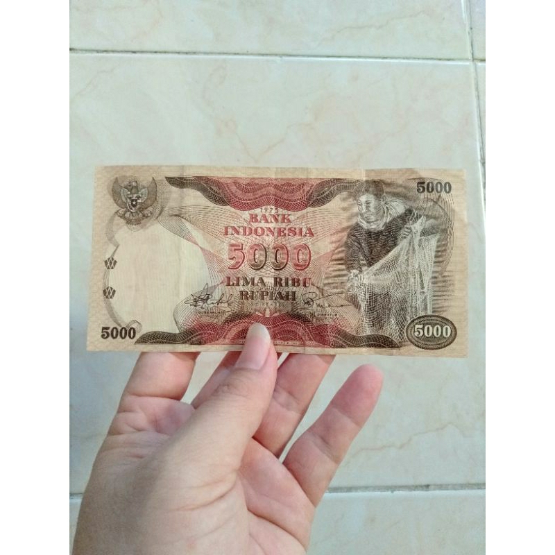 Jual Uang Kuno Rp5000 Atau 5000 Penjala Thn 1975 Kondisi Bagus Shopee Indonesia