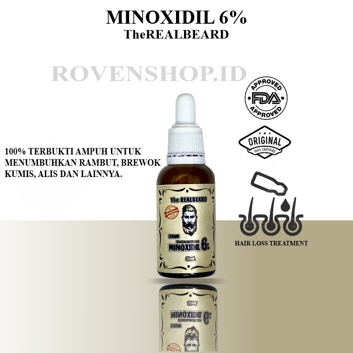 Jual Minoxidil 6 Penumbuh Rambut Brewok Alis Kumis Dan Penumbuh