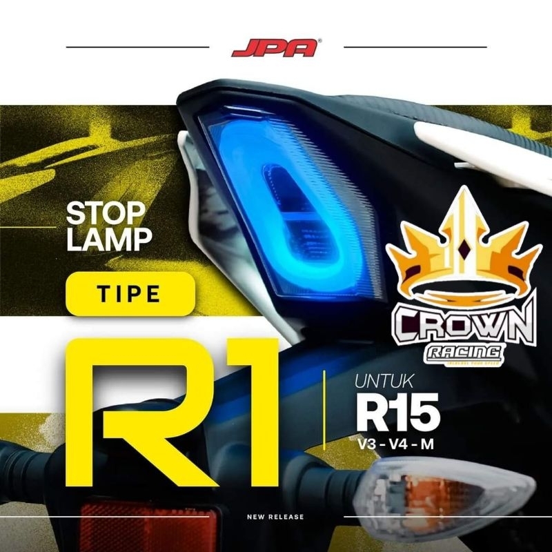 Jual Lampu Stop LED JPA Tipe R1 3 in 1 Yamaha All New R15M R15 V3 V4 ...