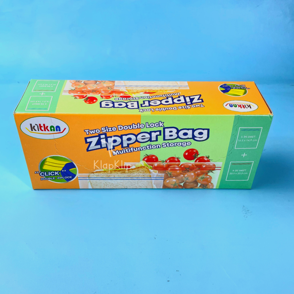 Jual Kitkan Zipper Bag S&M Multifunction Storage DoubleLock Plastic ...