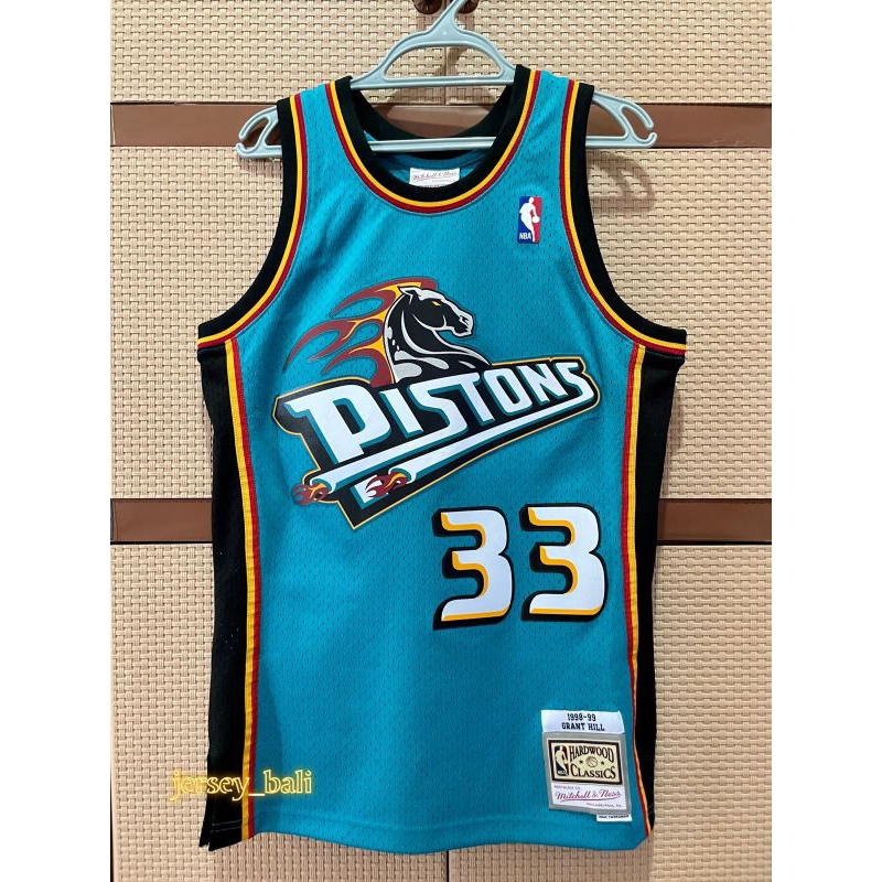Maillot Mitchell & Ness Grant Hill Detroit Pistons 1998-99 - Taille XL - Occasion