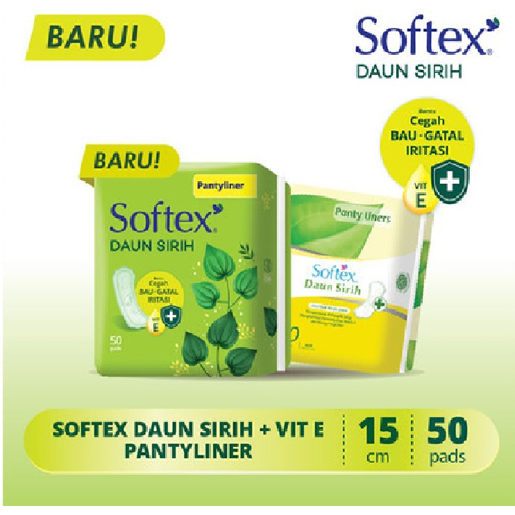 Jual Softex Daun Sirih Panty Liners isi 50 Pads Pantyliner Softex