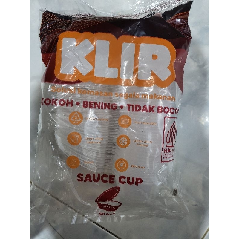 Jual Thinwall Klir Sauce Cup Ml Pcs Shopee Indonesia