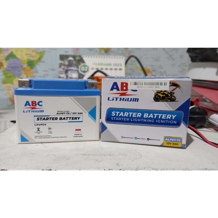 Jual Aki Racing Motor Beat, Vario 110 GTZ5S Lithium ABC Aki Ringan