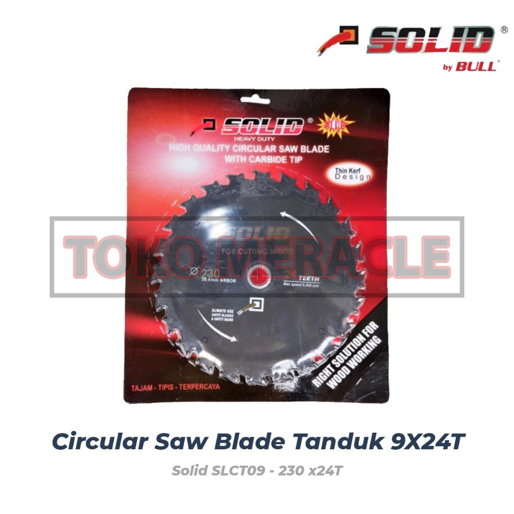 Jual [HITAM] Solid Circular Saw Blade Tanduk 9
