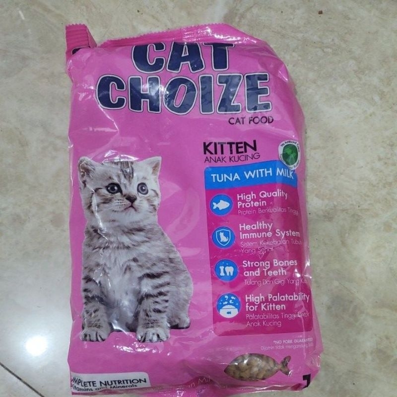 Jual CAT CHOIZE PINK CAT FOOD KITTEN ANAK ANAKAN KUCING MAKANAN PAKAN