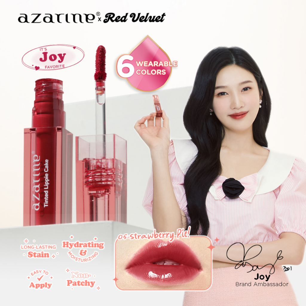Jual [Azarine x Red Velvet] Tinted Lippie Cake Lip Tint 2.9 ML | Shopee ...