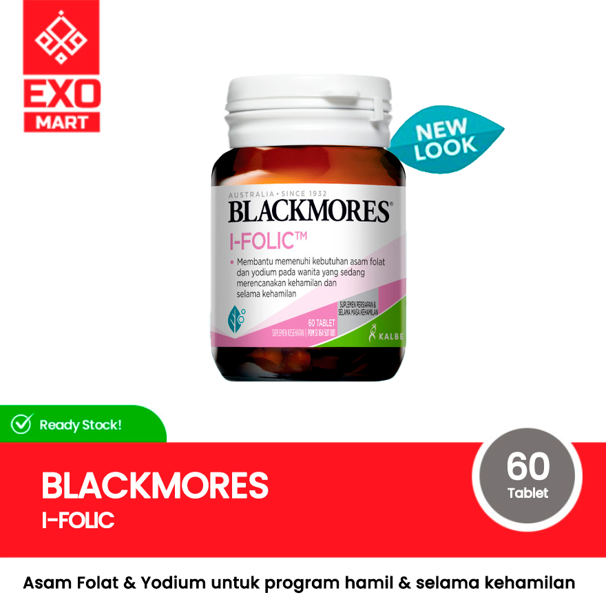 Jual Blackmores - I Folic 60 Tablet BPOM Kalbe Asam Folat | Shopee ...