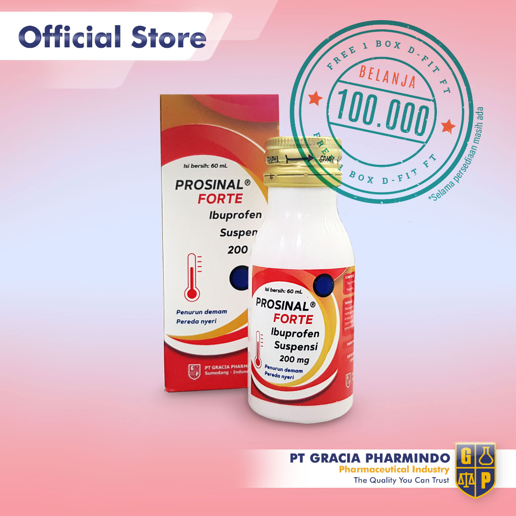 Jual Prosinal Sirup Penurun Demam dan Pereda Nyeri Anak | Shopee Indonesia